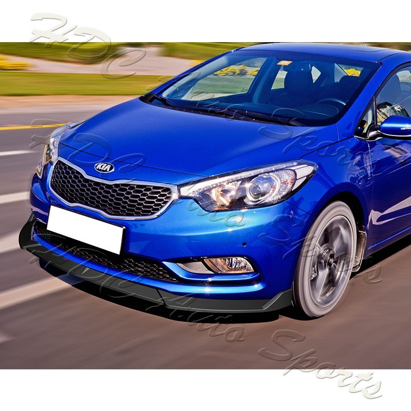 For 2014-2016 Kia Forte EX LX SX Matt Black Front Bumper Splitter