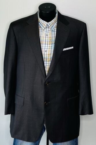 Canali Fodera Wool Brown Micro Striped Blazer Jacket Suit Coat Mens 56 EU 46R US - Bild 3 von 21