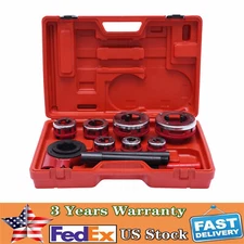 Ratchet Pipe Threading Threader Die Bar Head Handle Tool Kit 3/8 to 2" Durable
