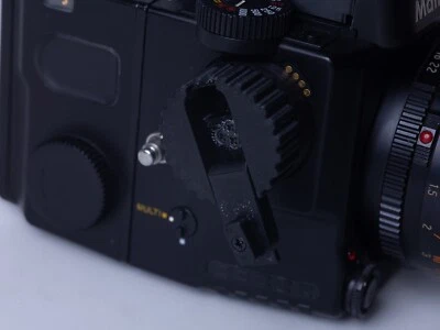 KAMERA SCHWARZ Winder Knob Crank Handkurbel für Mamiya 645 Super/ Pro/ Pro TL 3D gedruckt
