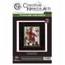 CREATIVE NEEDLE ARTS - WOODLAND MINI SANTA - FINISHED SIZE 3.62 X 4.5