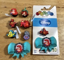 LITTLE MERMAID, ARIEL, SEBASTIAN, FLOUNDER AUTHENTIC JIBBITZ SHOE CHARM CROCS