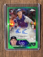 2023 Topps Chrome Brian Serven GREEN 🍀 Refractor Rookie Auto RC #d/99 🔥