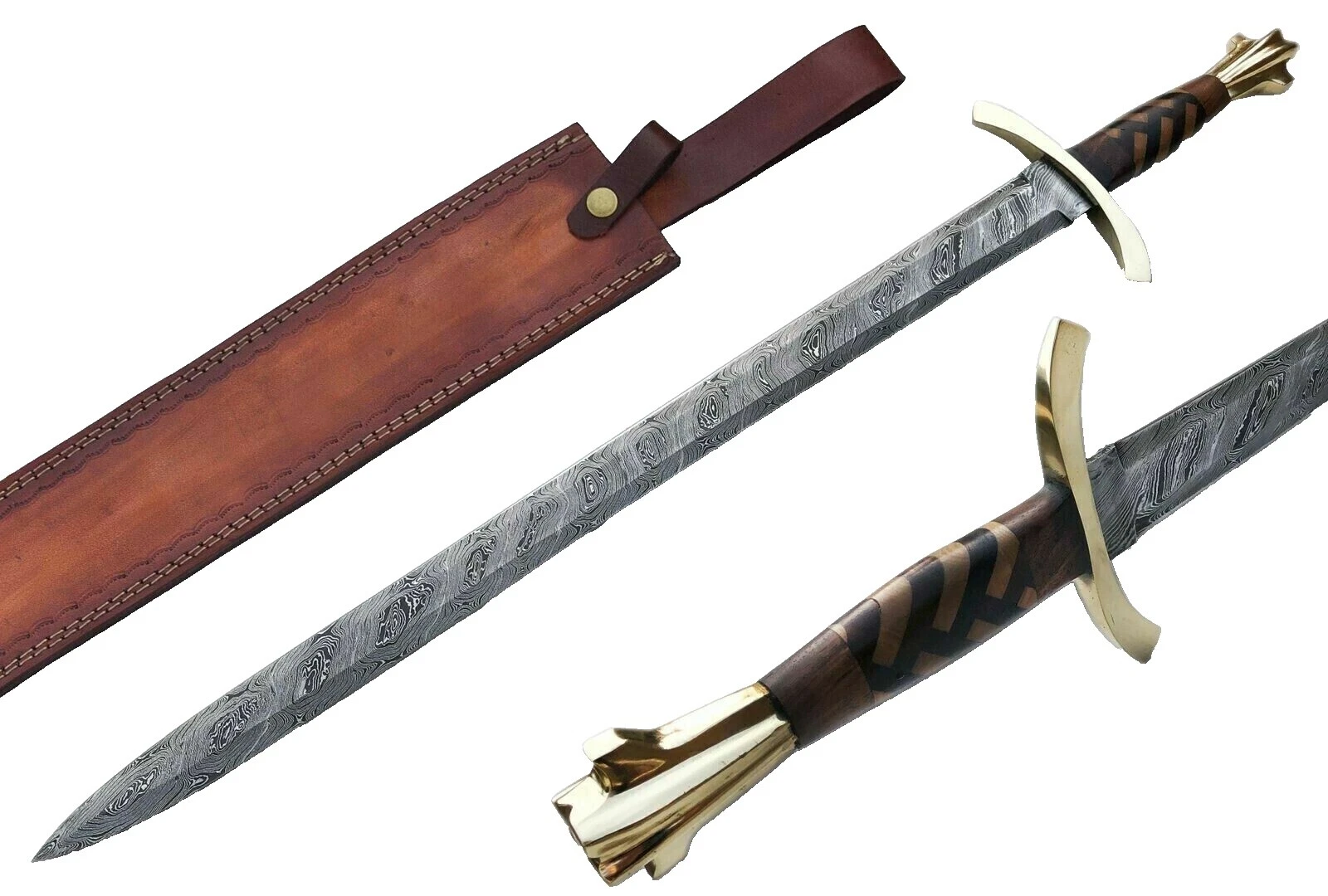 Original Collectible Asian Swords & Sabers Wood Handle
