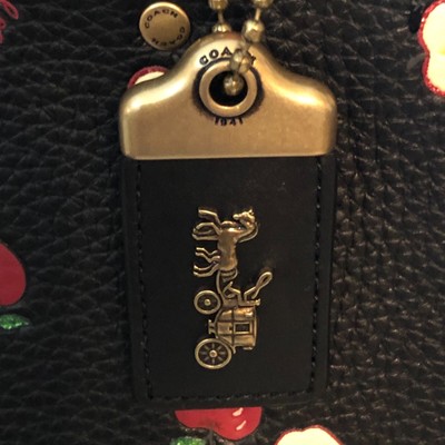 Coach 1941 ROGUE 25 Red Apple Print Black - JAPAN Exclusive - NEW 