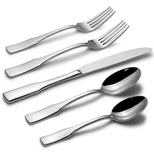 40-Piece Silverware Set,Service for 8,Stainless Steel Flatware Set,Mirror Polish