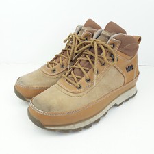 Helly Hansen Womens Boots UK 4 Brown Lace Up Ladies Leather Ankle Shoes EUR 37 