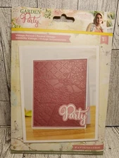 Crafters Companion 3D Embossing Folder Vintage Parasol Garden Party New