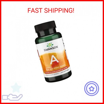 Swanson Vitamin A 10,000 IU (3,000 mcg RAE) Natural Nourishment for Bone, Skin H