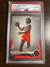 2021 Topps Now Overtime Elite OTE RC #11 Jai Smith 1st RC Red /10 PSA 10 Pop 1