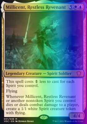 millicent mtg commander deck Spirits  (Commander deck)  Archidekt create a 1/1 white Spirit creature token with flying. Millicent, Restless Revenant Deck for