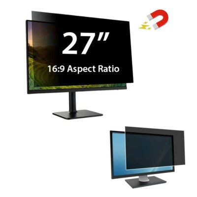 FÜR DELL, LENOVO, ASUS, HP, ACER, SAMSUNG 27'' SICHTSCHUTZ FILTER DISPLAYSCHUTZFOLIE