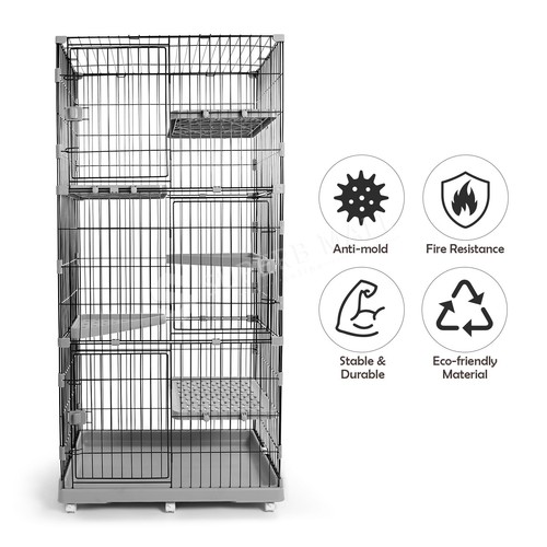 Pet Cage Rabbit Hutch Bunny Cat Hamster Guinea Pig House Ferret Chinchilla - Picture 82 of 100