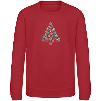 Weihnachtssweatshirt für Kinder Leckereien Baum Geschenk Mädchen Xmas Lebkuchenmann C...