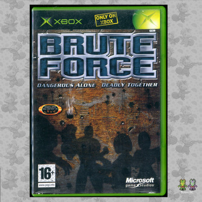 Brute Force Dangerous Alone Together Original Xbox Video Game Near Mint CIB PAL