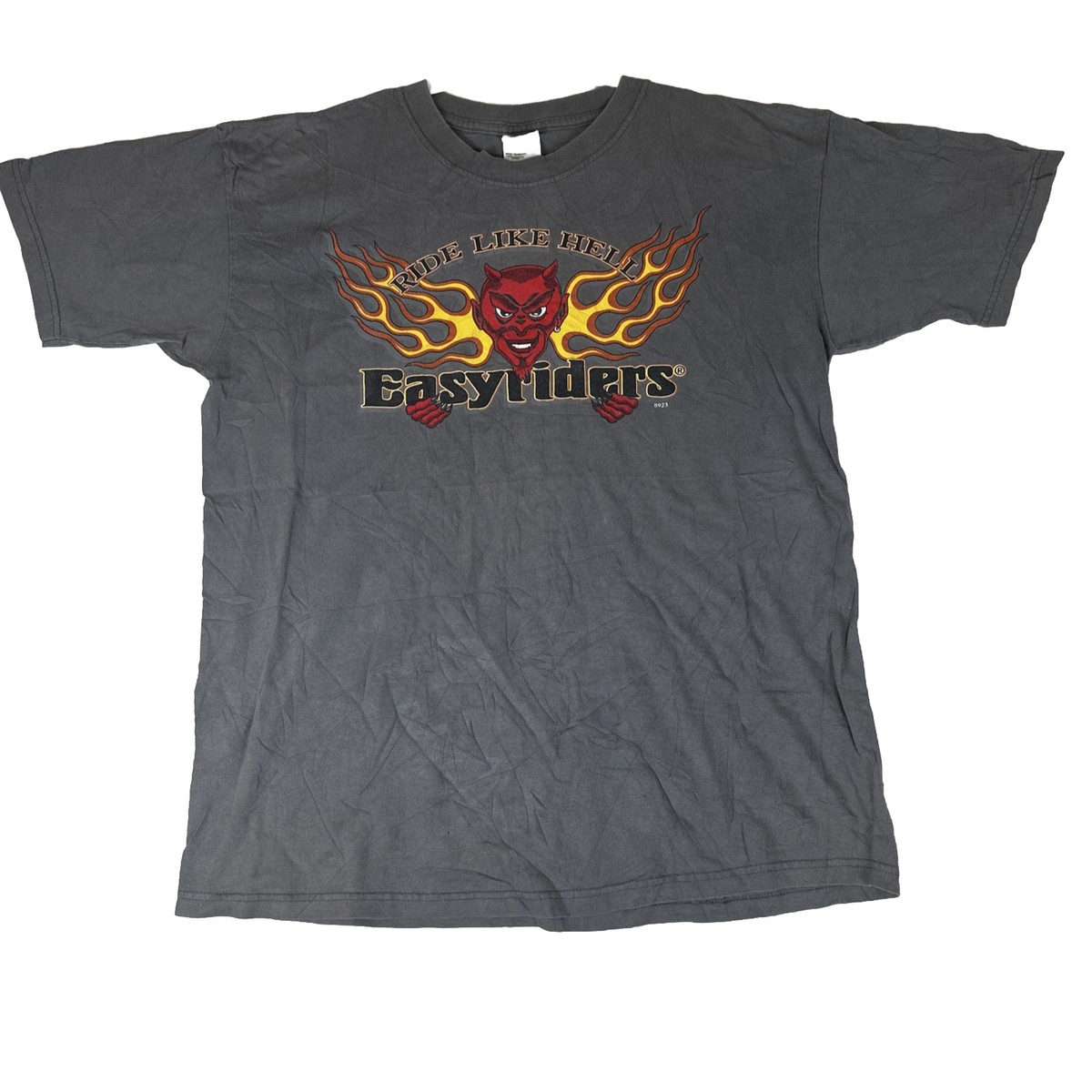 Vintage EasyRiders Ride Like Hell Columbus OH Retro Graphic T