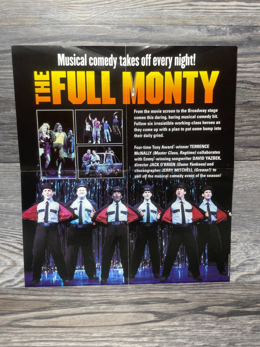 THE FULL MONTY THE BROADWAY MUSICAL, PROGRAM/FLYER/MAILE, EUGENE O
