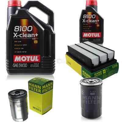 MOTUL 6 L 5W-30 MOTOR-ÖL+MANN-FILTER für Hyundai Santa Fé II CM 2.2 CRDi GLS 4x4
