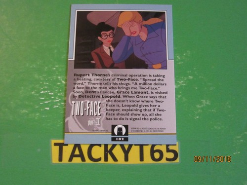 BATMAN ANIMATED SERIES 2 1993 SINGLE CARD(S) NEW YOU CHOOSE - Picture 6 of 130