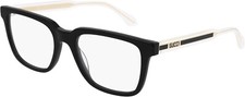 GUCCI GG0560O 005 Black Square Bold PLASTIC EYEGLASSES FRAME 55-20-145