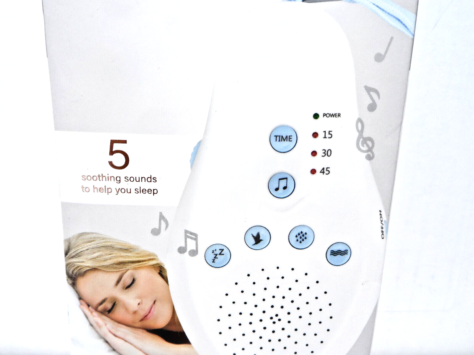 Sleep Therapy Sound Machine 5 Soothing Sounds W/ Timer(Vivaspa ) eBay