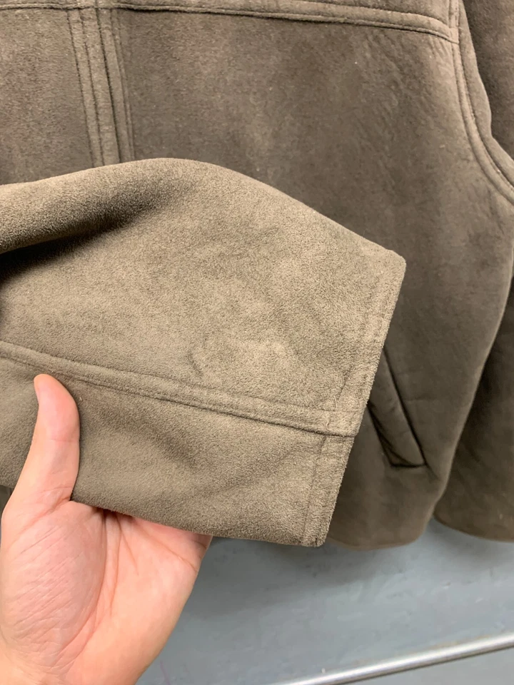 Chaqueta John Henry Para Hombre XL Marrón Cremallera Completa Forrada Sherpa Prendas Exteriores Informales Foto 4 de 4