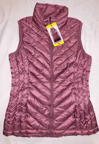 32 Degrees: Sleeveless Packable Insulated Lightweight Camping Vest: Fig Berry, S - Picture 3 of 7