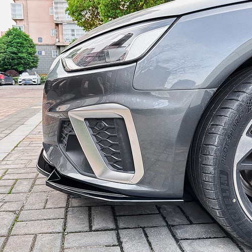 Front Bumper Spoiler Lip Trim For Audi A4 S4 B9.5 Sline 2020-24 Gloss Black ABS - Bild 11 von 12