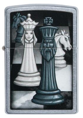 Zippo Windproof Lighter With Chess Game, King and Queen, 49601