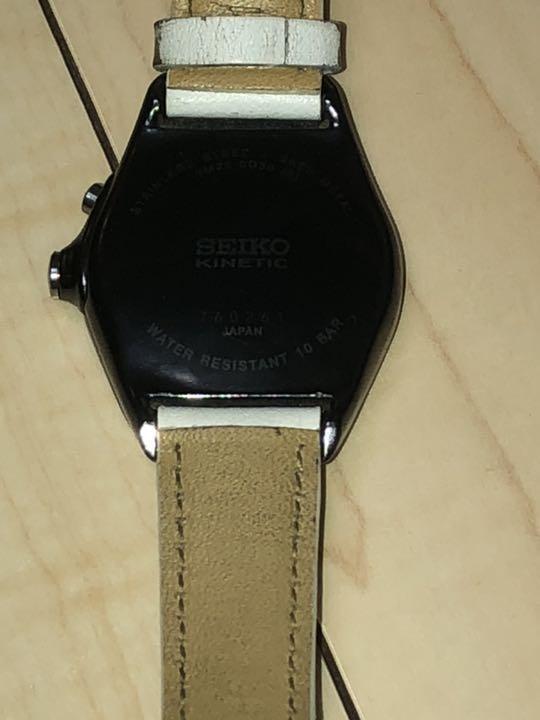 SEIKO KINETIC 3M22-0D30 自動巻き時計 Seiko 3M22-0D30 Vintage Stainless Steel Metal Kinetic Mens Watch