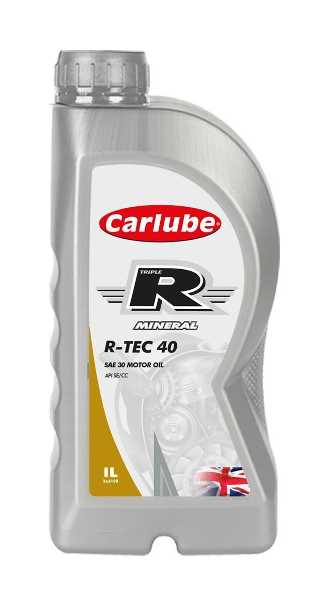 Carlube Engine Oil 3L Triple R SAE 30 Diesel API SE CC Mineral 3x 1L R-TEC 40