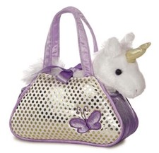 Fancy Pals Jednorożec Fioletowa Aurora World Torba z jednorożcem Fioletowa Peek-A-Boo 20cm 326