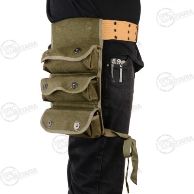 米軍 ナム戦期 3連ポーチ（CARRIER, GRENEDE, 3POCKET） Vietnam USMC 3 cell grenade pouch review - YouTube