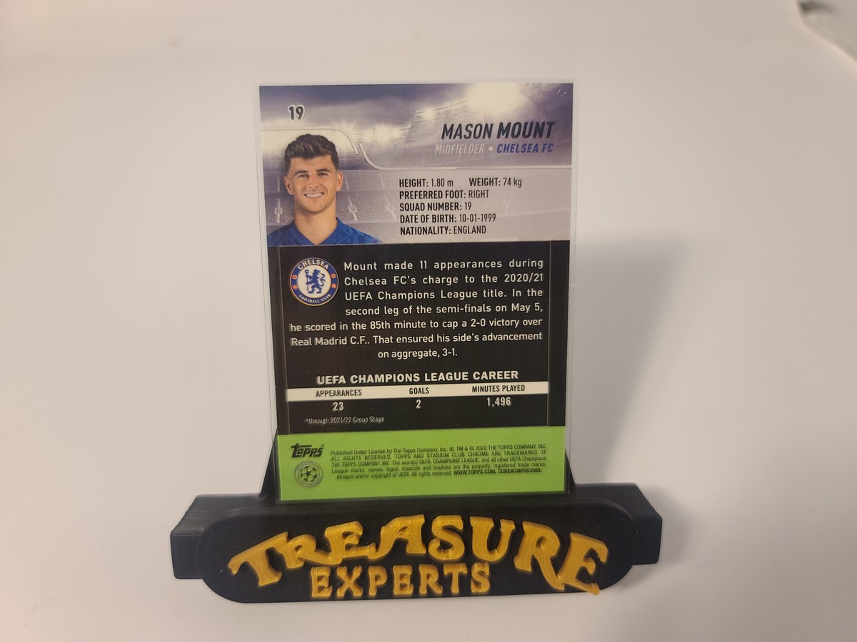 2022 Topps Stadium Club Chrome #19 Mason Mount Chelsea FC