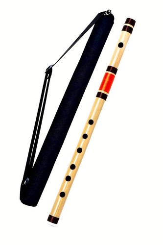 Multicolor Traditional E Scale (7 Hole) Bamboo Flute/Bansuri ( 22 Inch ) - Picture 2 of 3