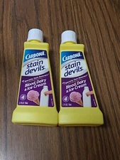 Carbona Stain Devils, Blood, Dairy, Ice Cream #4 Stain Remover  1.7 Oz Lot of 2