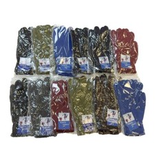 6 Pairs Men's Women Solid Thermal Warm Magic Winter Gloves Knit Elastic Stretchy