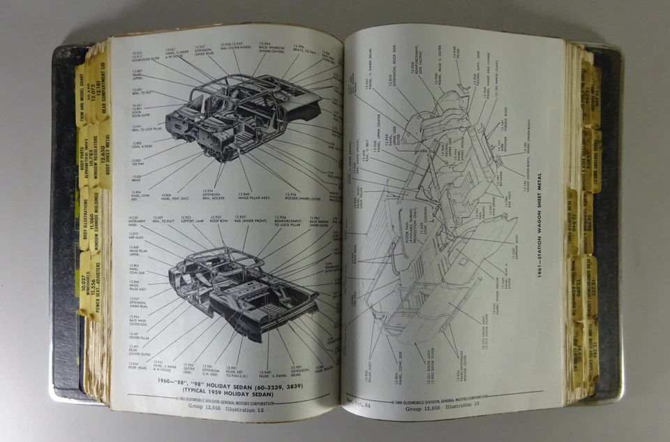 Catalogo Ricambi / Parti List Oldsmobile Serie 88 /98/ Super 88/F85 Body 4/1964 - Immagine 3 di 4