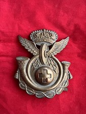 Fregio Reggimento Autieri Fuori Corpo Casco Coloniale Regio Esercito WW2