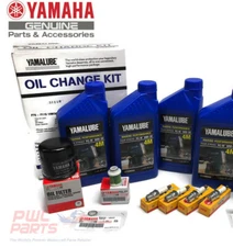 YAMAHA 2014-2024+ F115 Oil Change Gasket Spark Plugs Maintenance Kit Fuel Filter