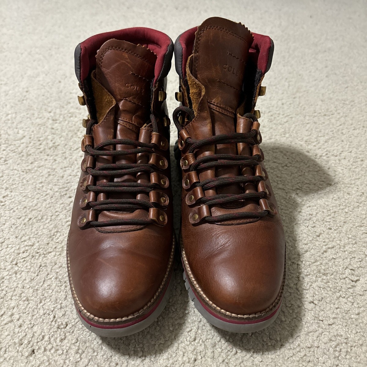 Cole Haan 7.5M Zerogrand Hiker Boot British Tan Leather 