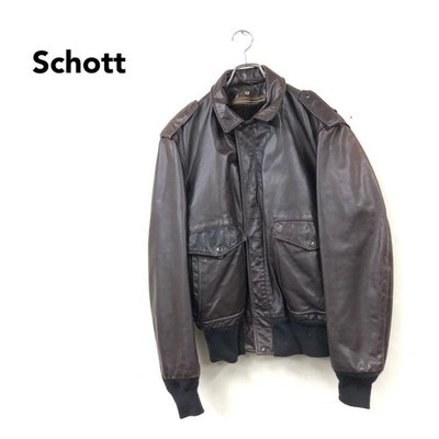 Made In Usa Schott A-2 Leather Jacket Complete With Liner Size 40 Size M