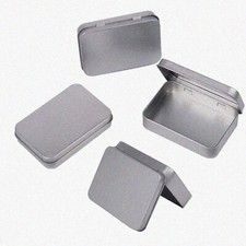 Hinged Metal Storage Box, 4.52 x 3
