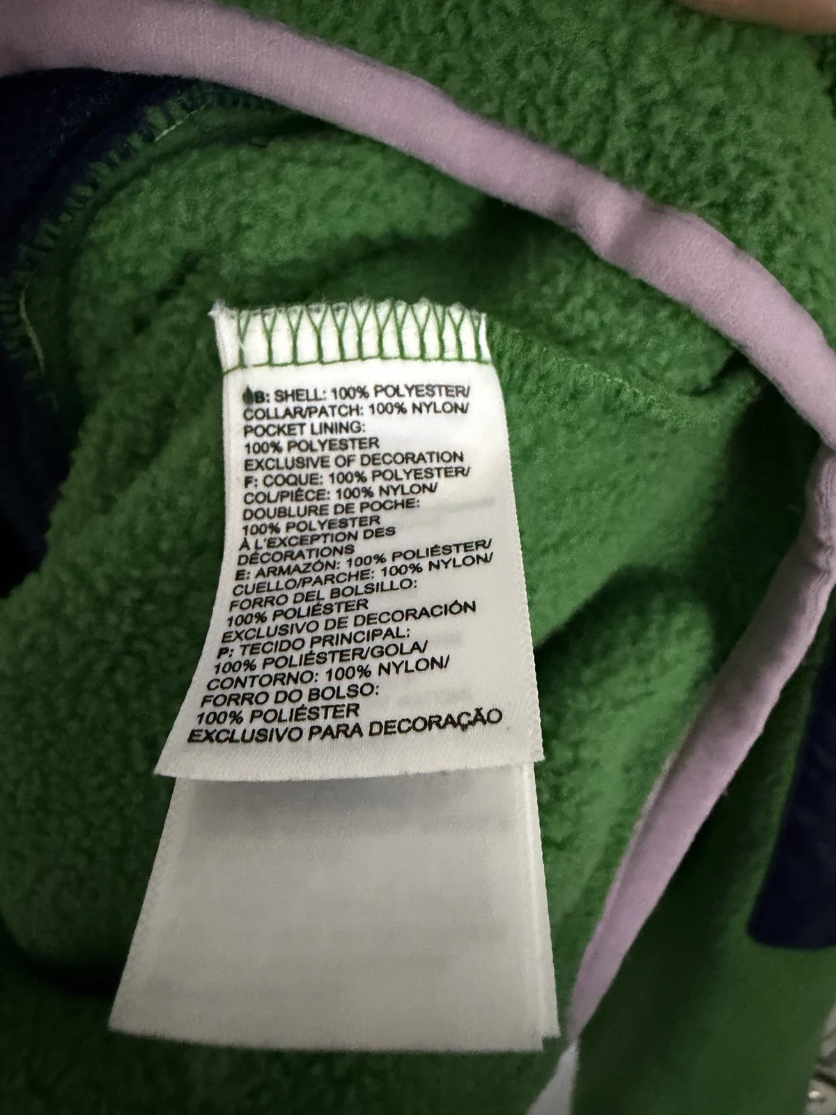 North Face x Brain Dead 89 Placket Pullover Fleece Green Size Large - product detail image 8