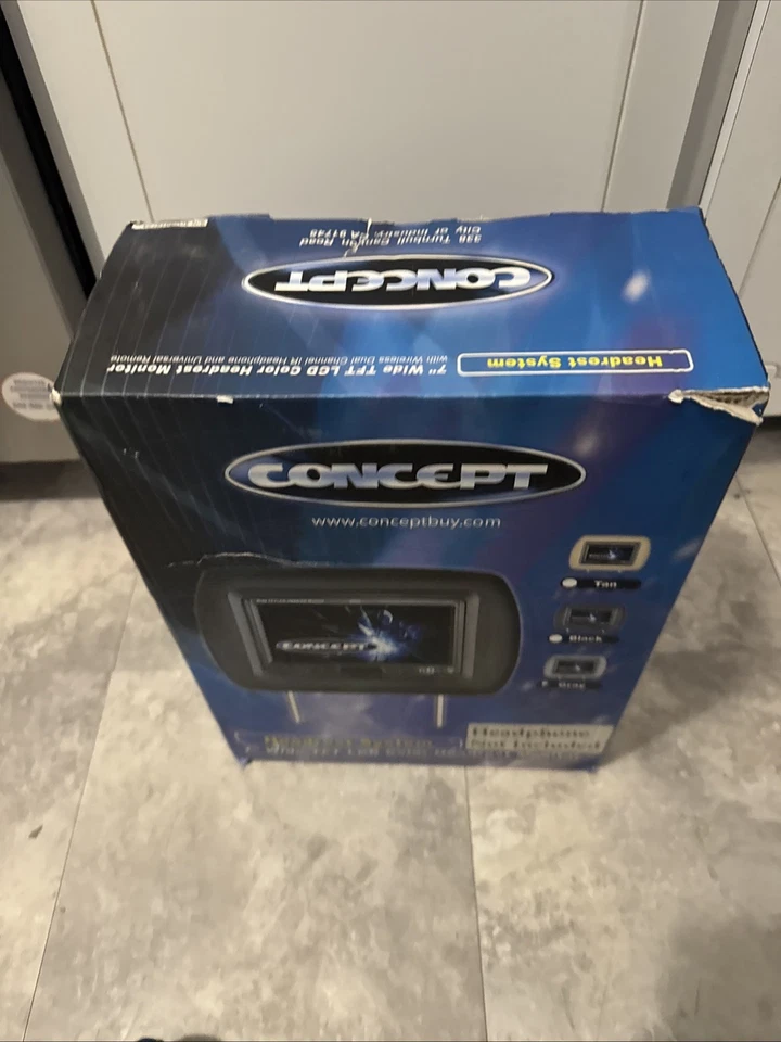 Concept-Chameleon THS-700G-7"WIDE CAR HEADREST MONITOR W/DVD PLAYER Gray - Image 3 of 4