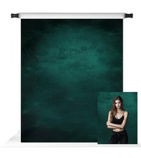 Abstract Dark Green Textured Portrait Headshot Photography Backdrop 5x7ft Mat