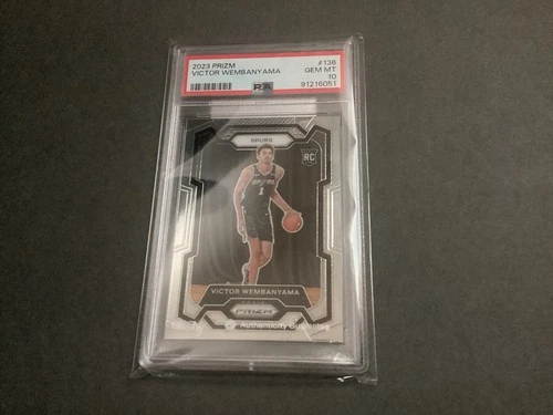 Panini 2023-24 Prizm Victor Wembanyama RC Base #136 Spurs PSA 10 Gem MT