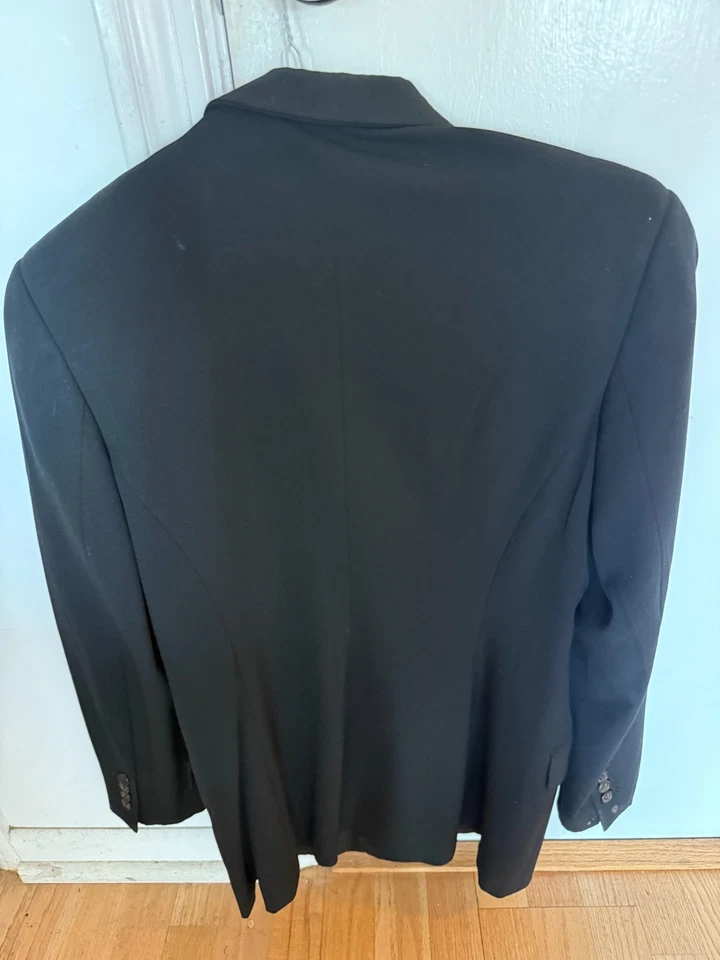 Piazza Sempione Wool Blend Women’s Blazer Jacket Black Size 44 or 8 black Foto 4 de 4