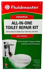 Fluidmaster Universal All in One Toilet Repair Kit for 2" Flush Valves 400AK NIB