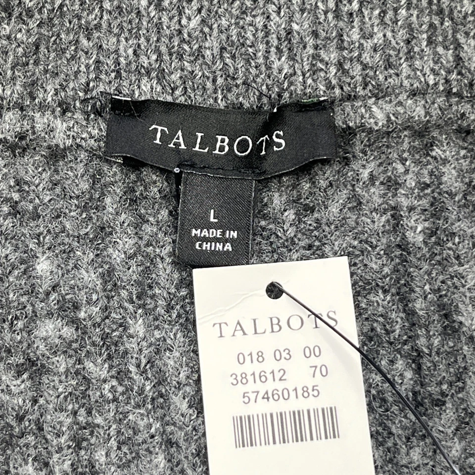 Falda Suéter Talbots Mezcla Lana Tejida MIDI Talla Grande Gris Minimalista Regencia Foto 3 de 4